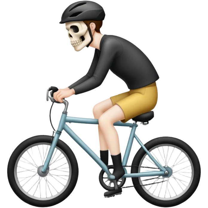 dead man on bike emoji