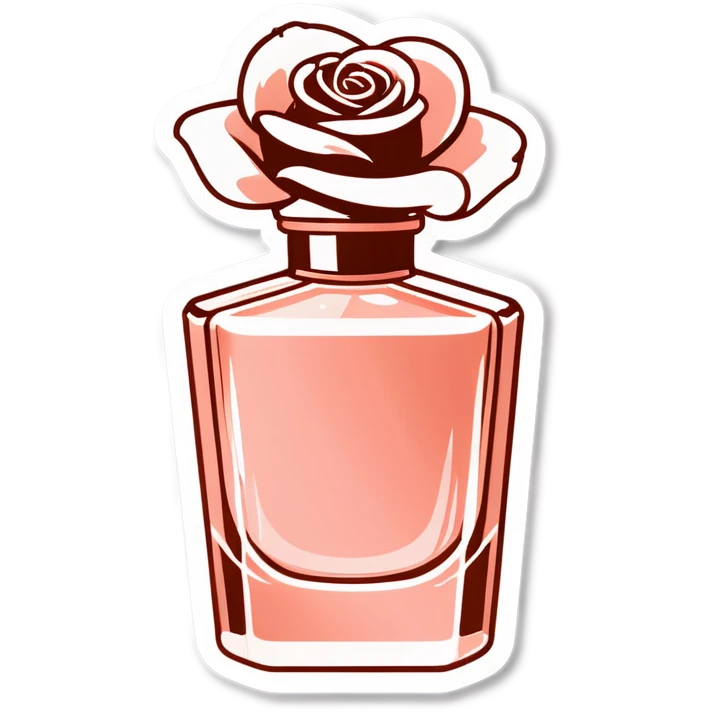 Rose gold perfume bottle emoji