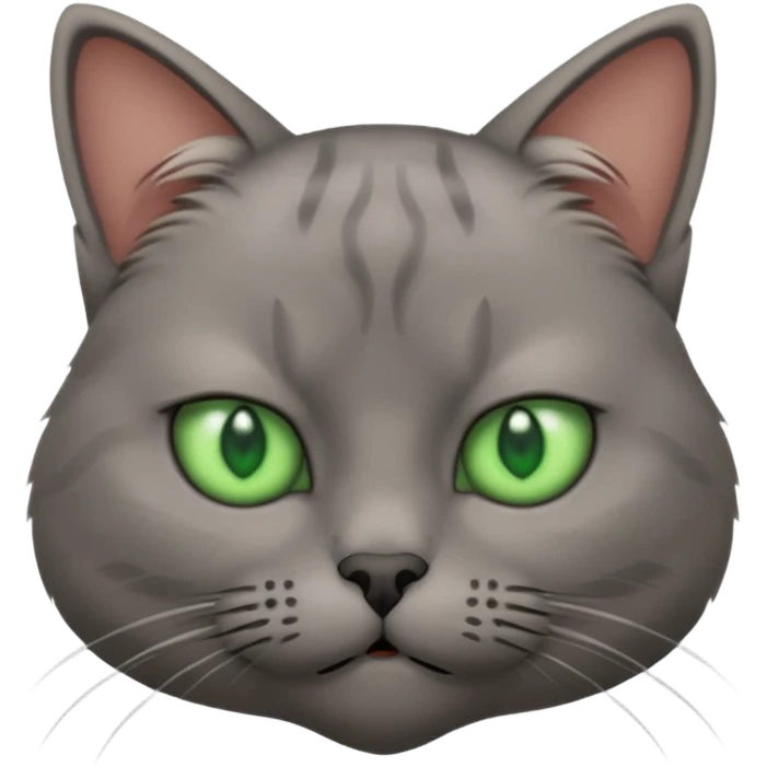 Cat looking annoyed emoji