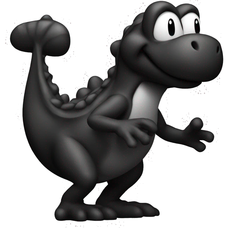 all black yoshi emoji