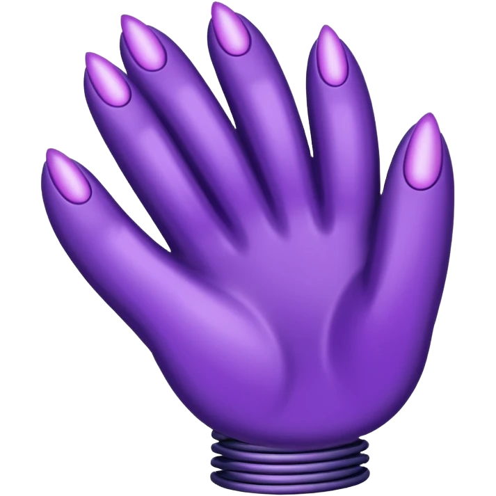 Purple claw clip emoji