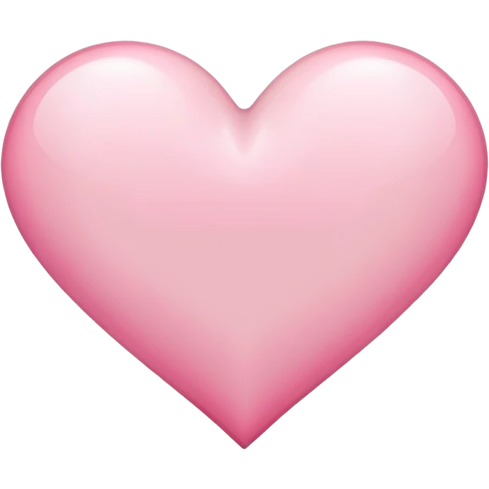White and pink heart emoji