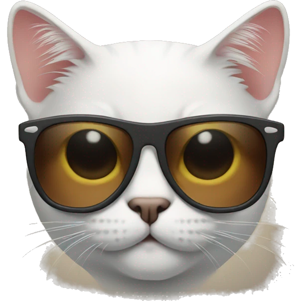 Cat with sunglasses emoji
