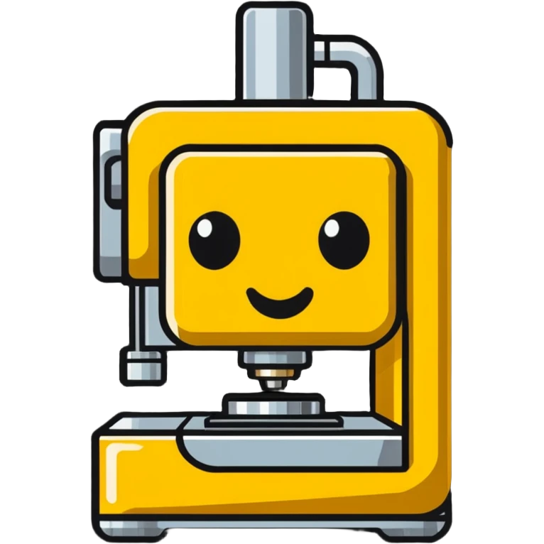CNC machine tool emoji based on the provided logo emoji