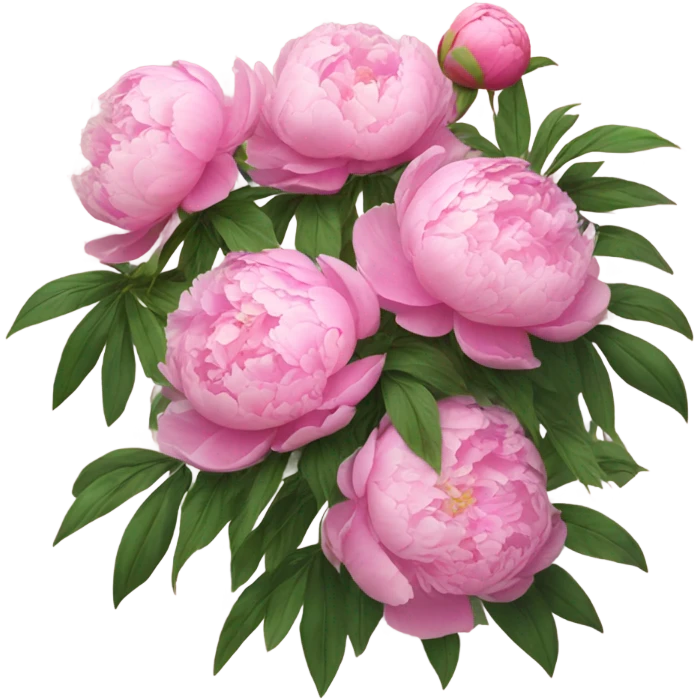 Peonies pink emoji