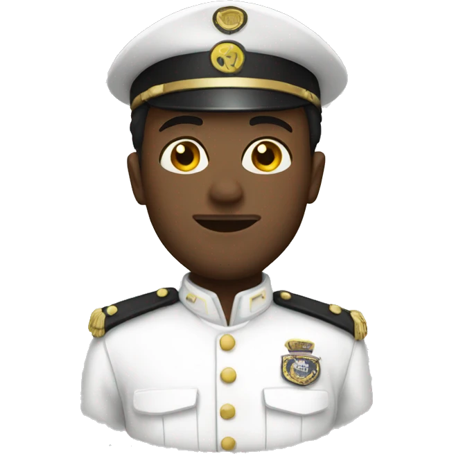 man with white uniform emoji