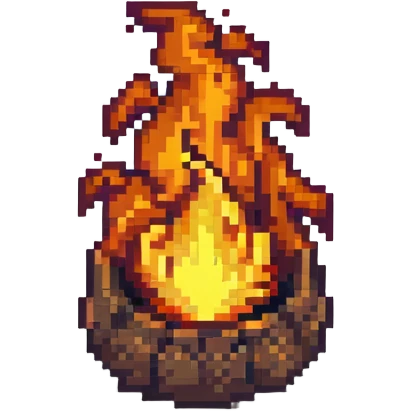 Fire from Fixiki cartoon emoji