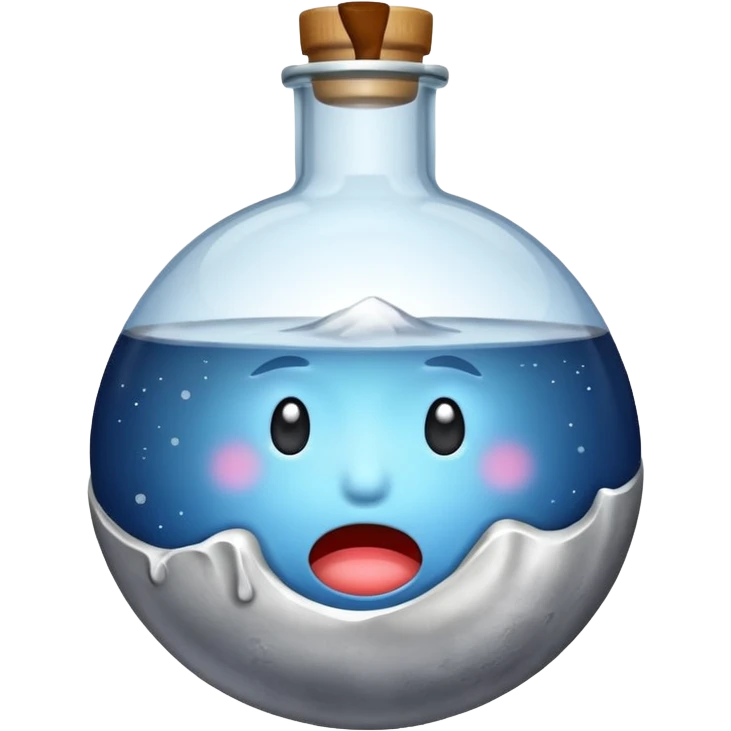 moon knocked over like dropped flask emoji