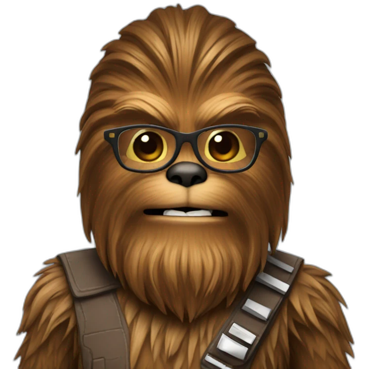 Chewbacca as a teacher emoji