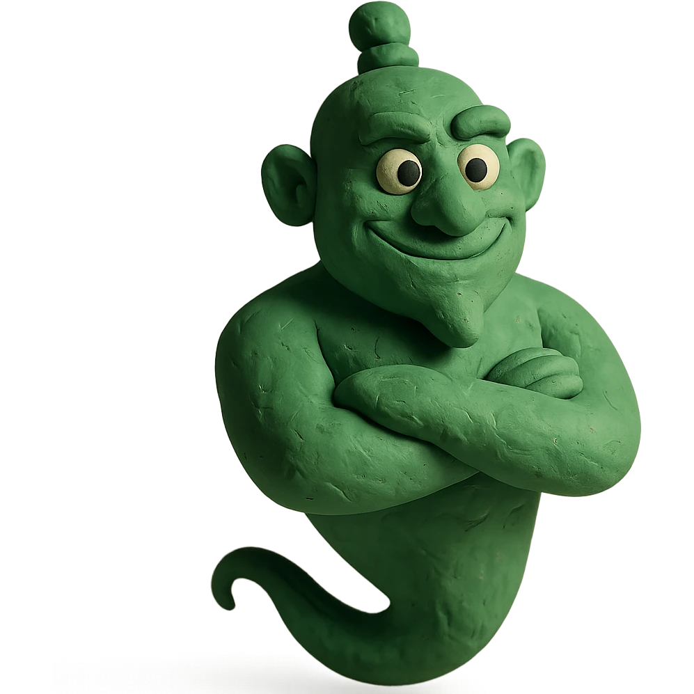 green genie emoji