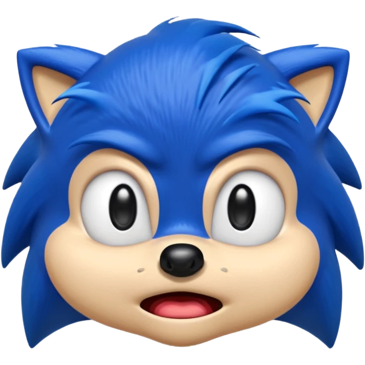 Sonic the hedgehog emoji that looks ugly and crying  emoji
