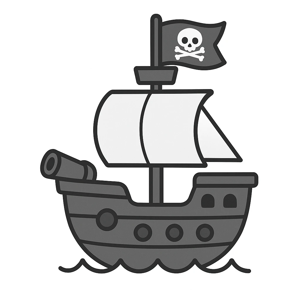 pirate ship emoji