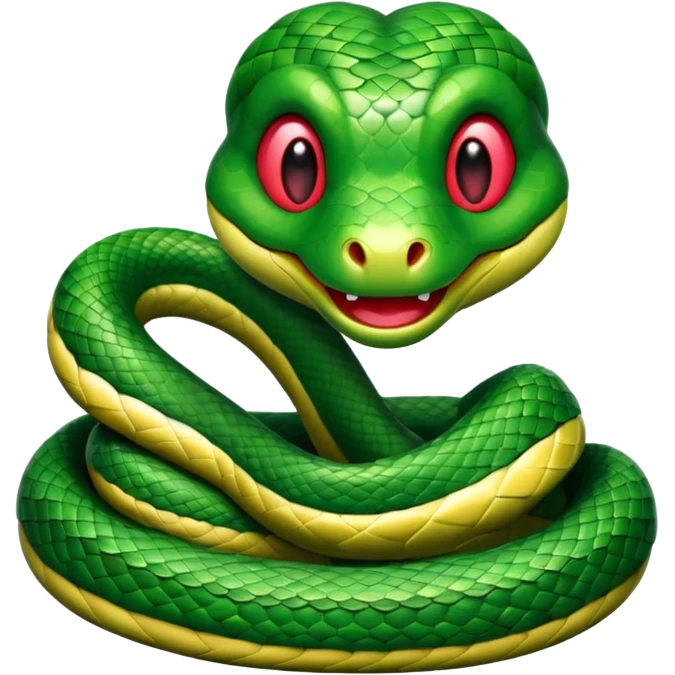 🐍+❤️  merge one emoji and smile snake emoji