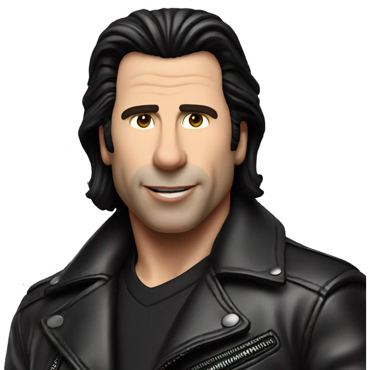 John travolta in leather jacket emoji