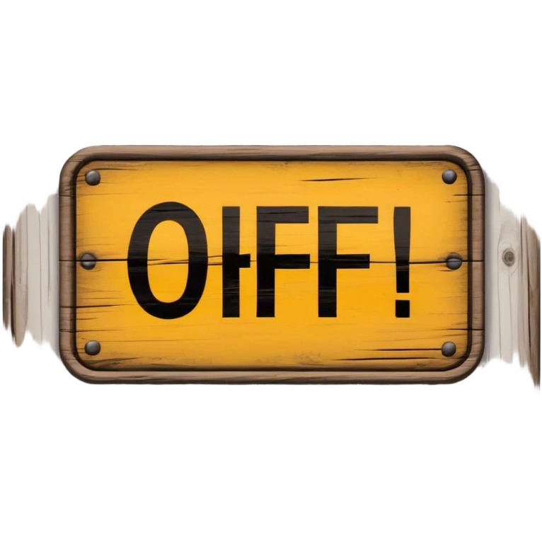 a sign that "says off limits" on it emoji