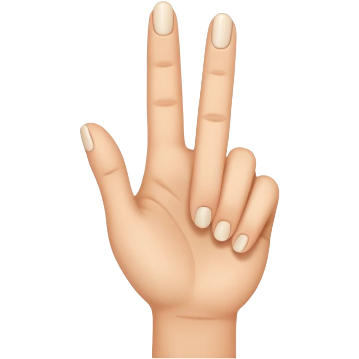 2 in the pink hand emoji