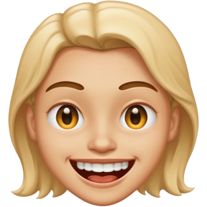 Ein freaky Lächeln verschwitzt emoji