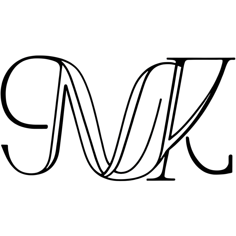 connected flowing BLK letters with silver outline, where all letters are joined together in one continuous design emoji