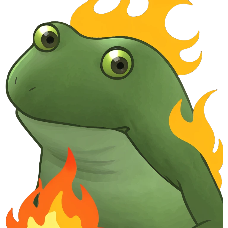 A literal shit on fire emoji