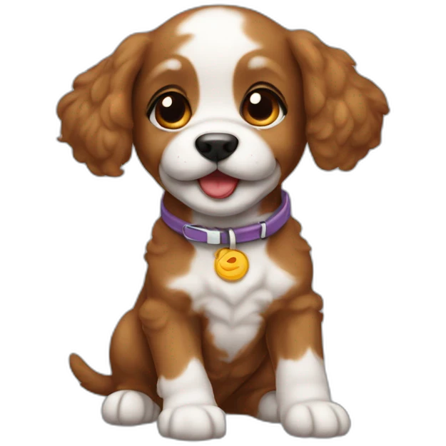 pudle puppy red happy emoji