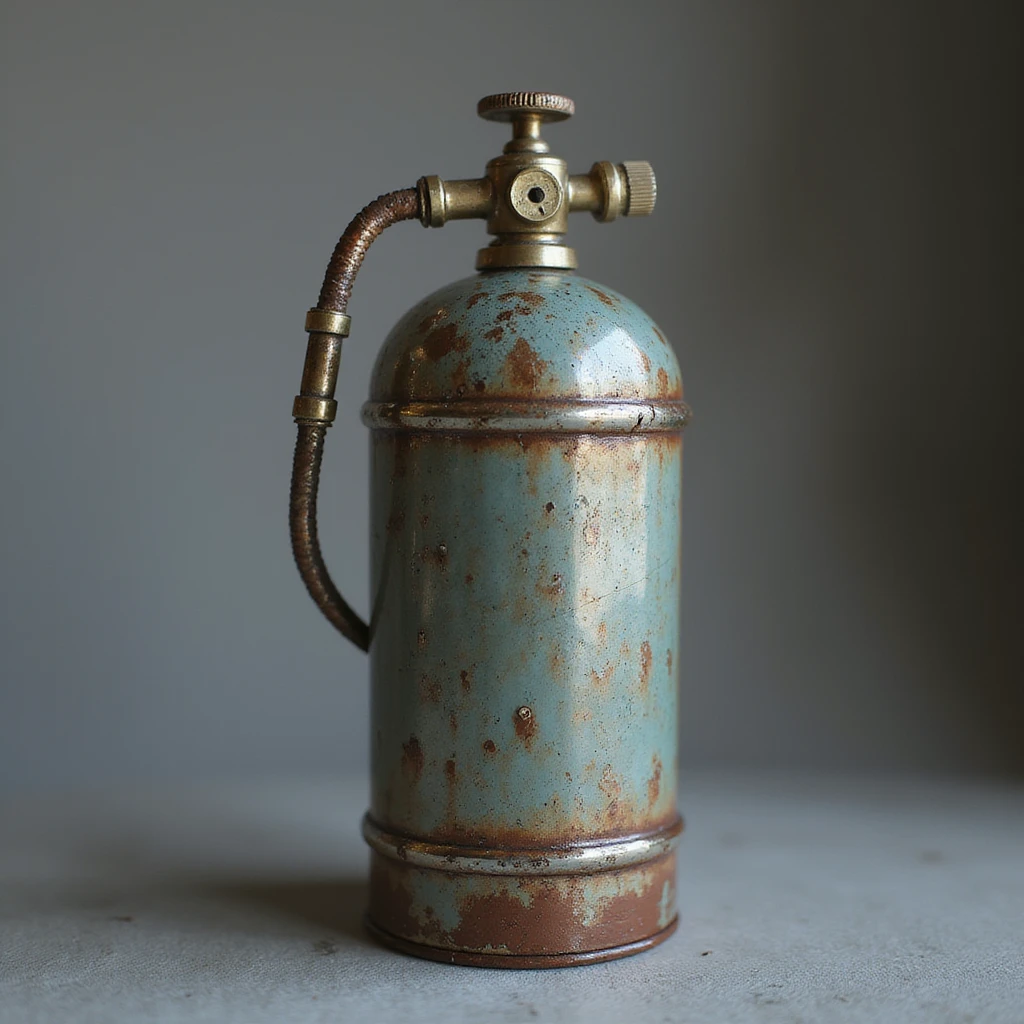 oxygen tank, realistic metallic look emoji