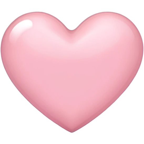 Light pink heart  emoji
