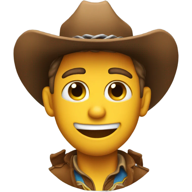 cowboy winking emoji