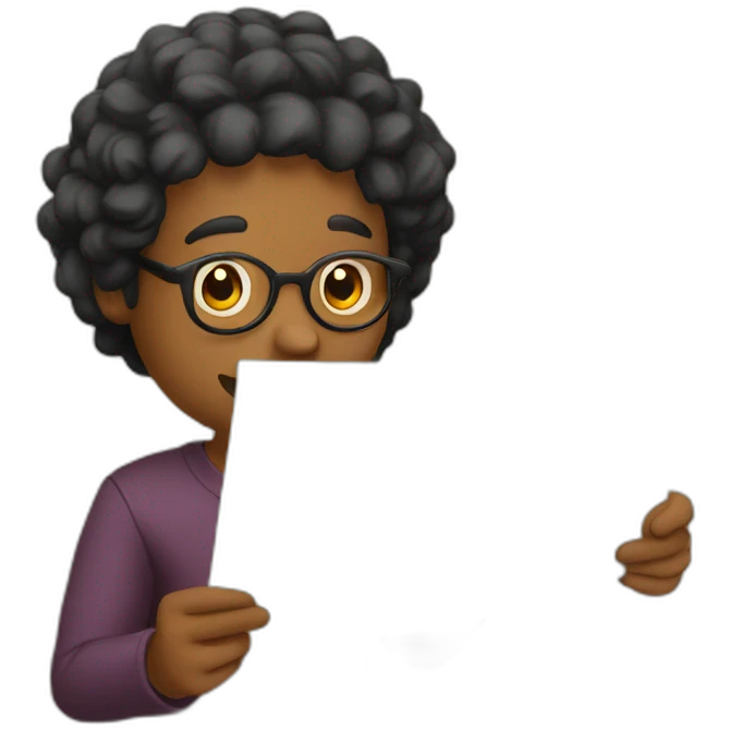 reading a letter emoji