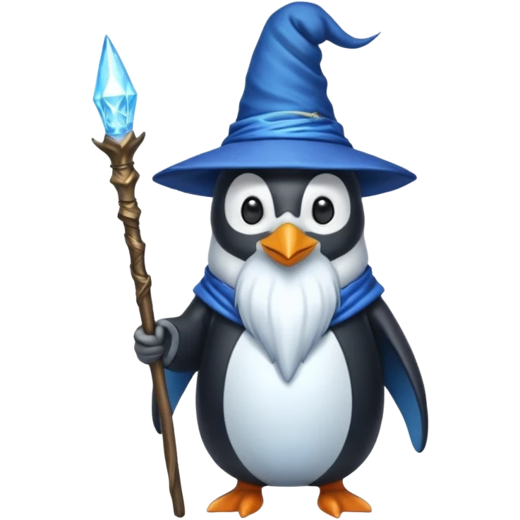 Penguin Wizard emoji