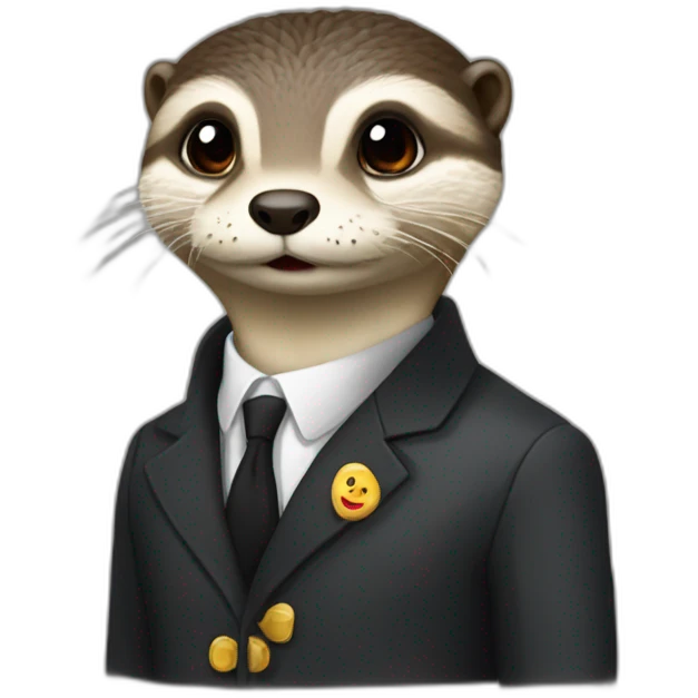 Loutre sur Macron emoji