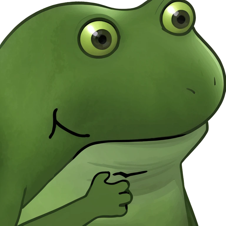 frog who is fed up with this shit emoji