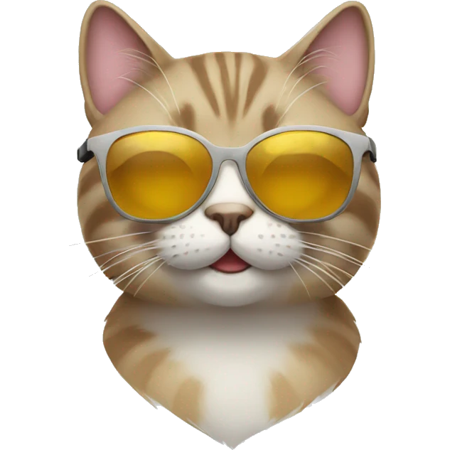Cat with sunglasses emoji
