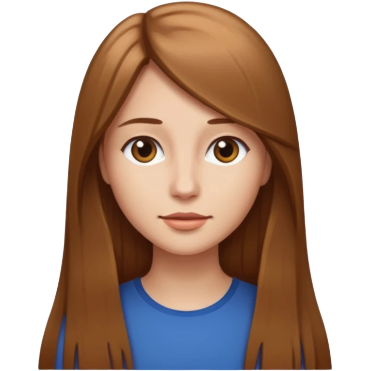 I capelli devono essere lunghi lisci castano chiaro  emoji