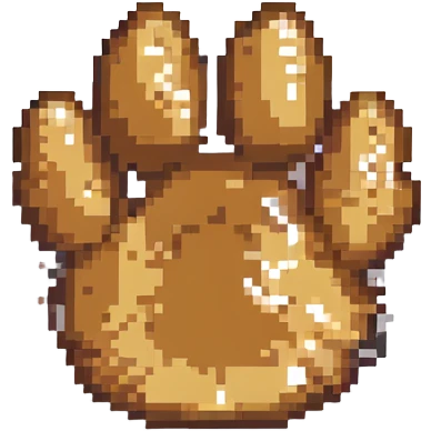paw emoji, small and clear emoji
