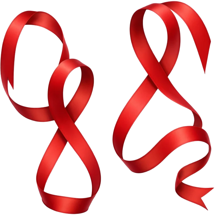 Red awareness Ribbon emoji