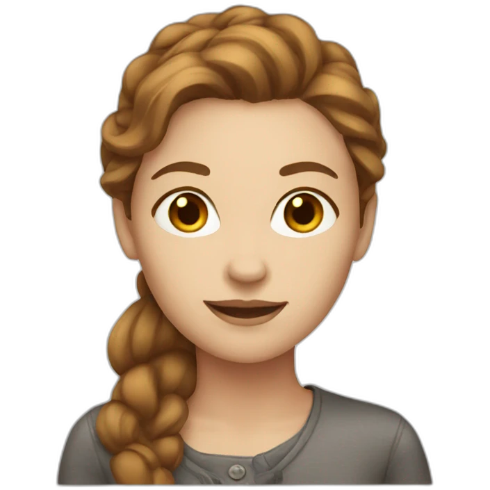 white women with brown hair emoji