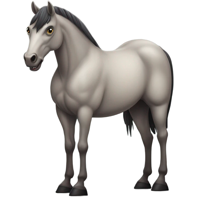 Freaky horse emoji