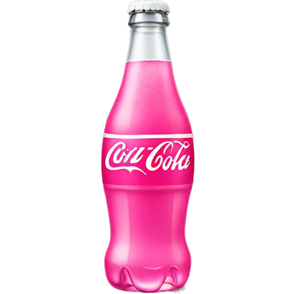 pink coke bottle emoji