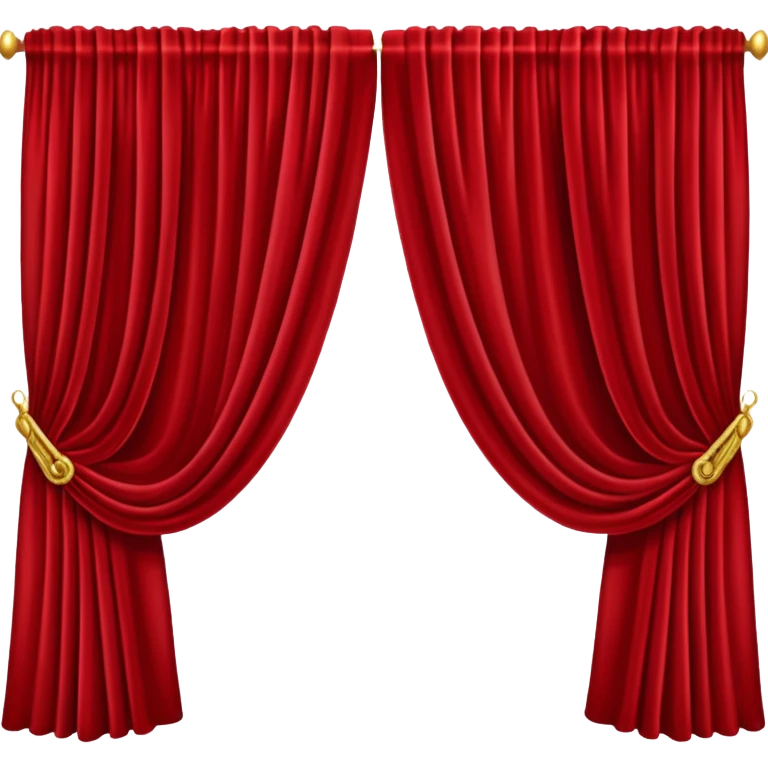 Simple red curtains  emoji