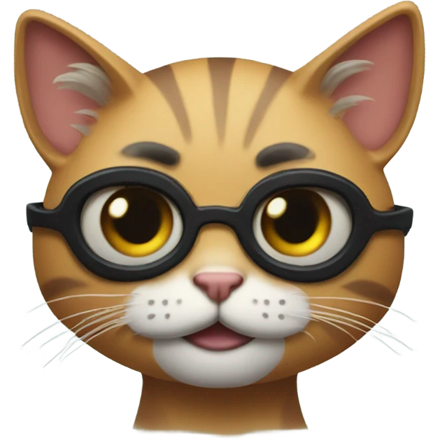 klitten with fake eyelashes emoji