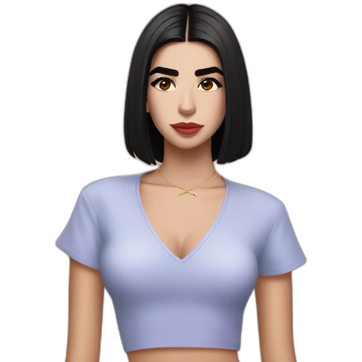 Dua lipa cartoon emoji