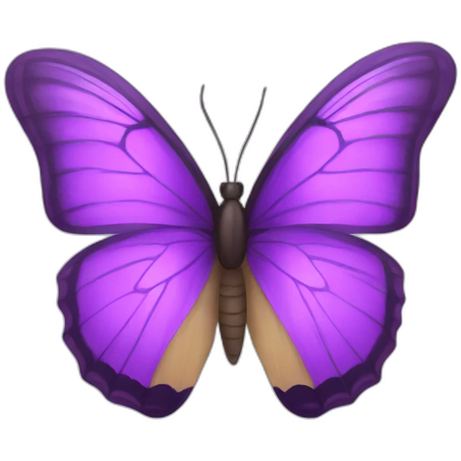 Purple butterfly  emoji