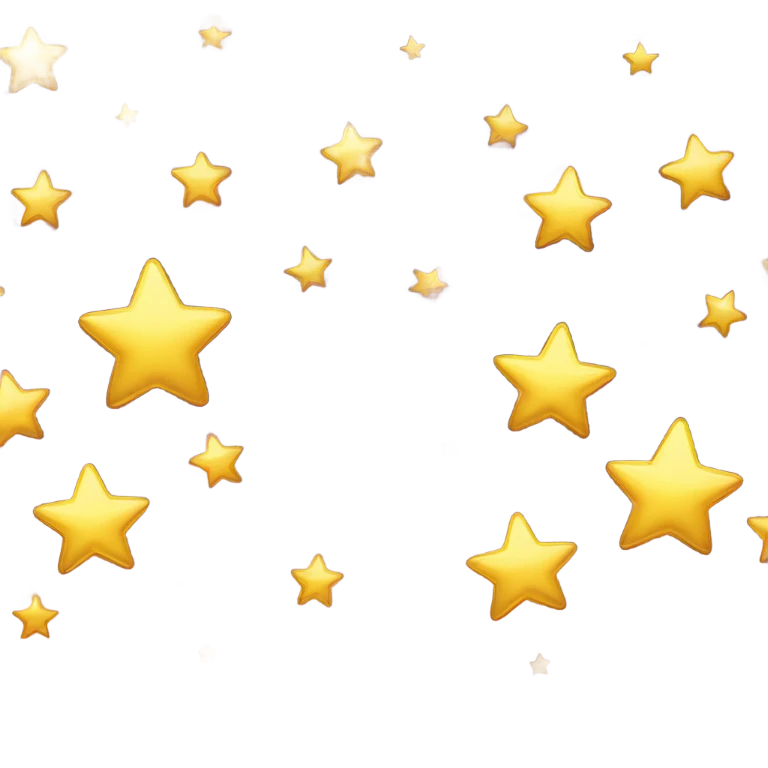 celebration with big five stars in row emoji