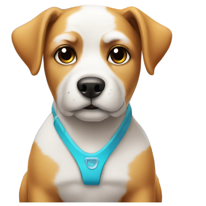 Dog with bikini on snowy mountain  emoji