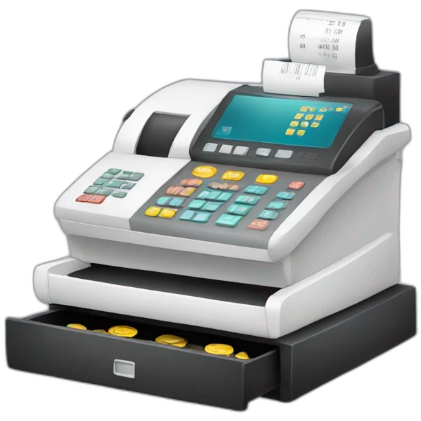 Modern cash register emoji
