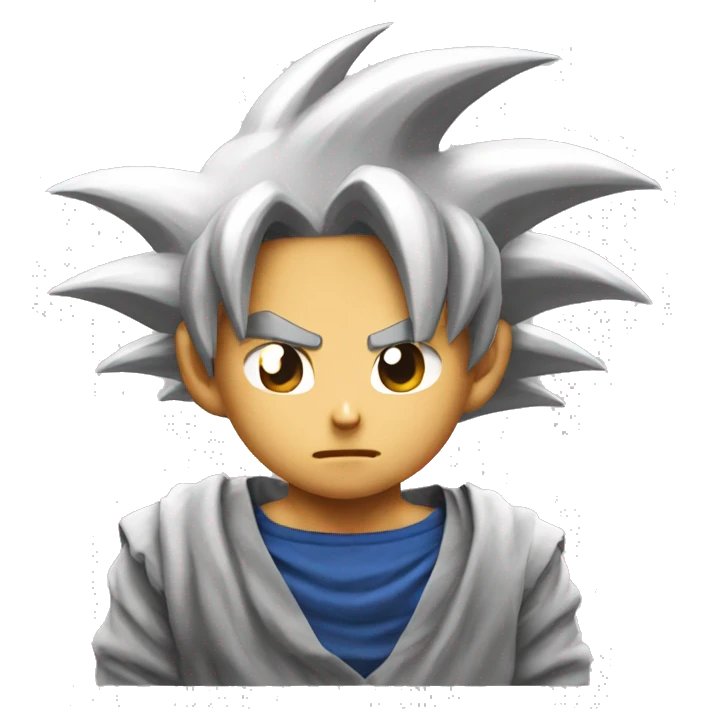 Goku wearing drip emoji
