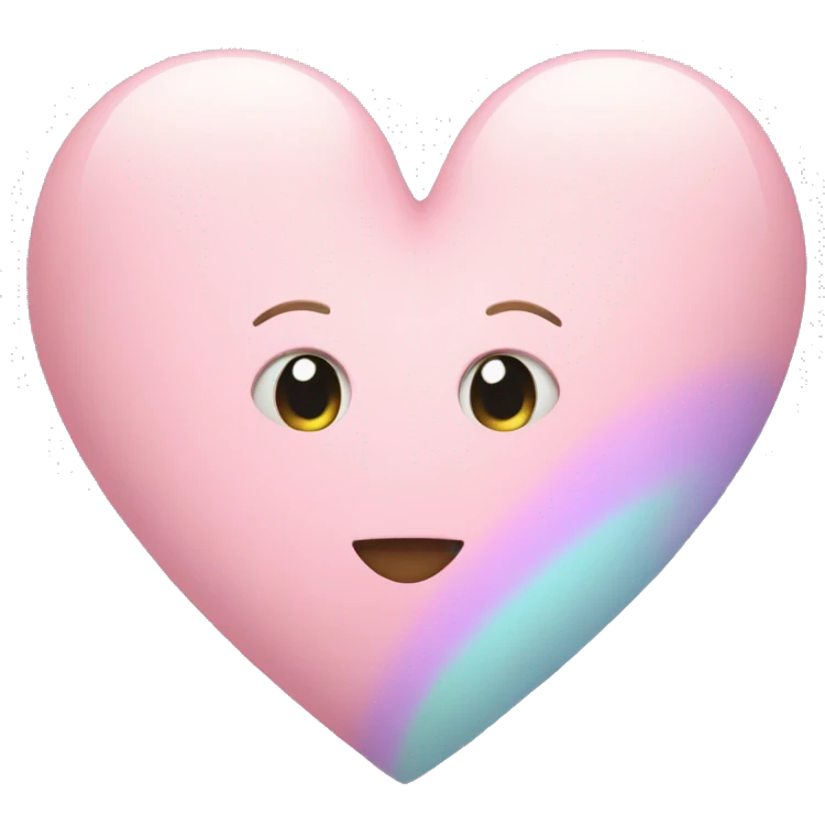 Pastel heart emoji