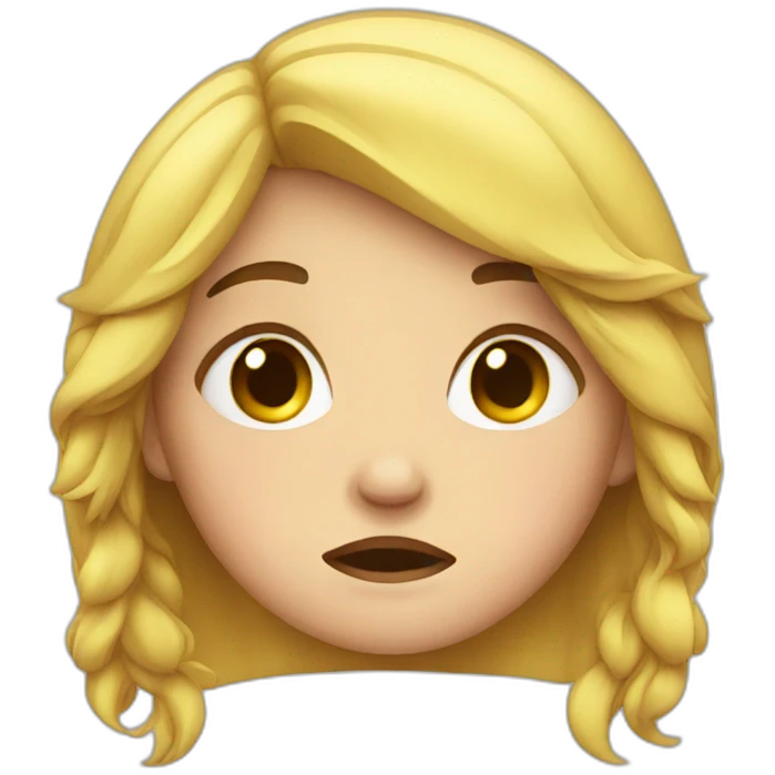 Crying girl emoji
