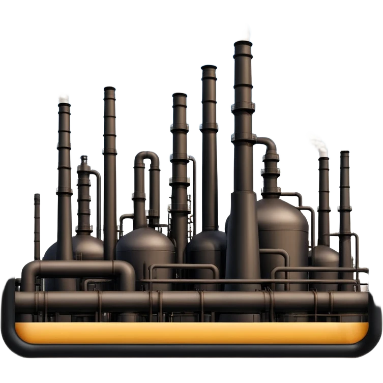 black oil refineries emoji