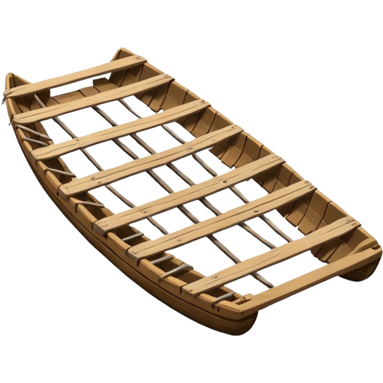 Old wooden raft  emoji